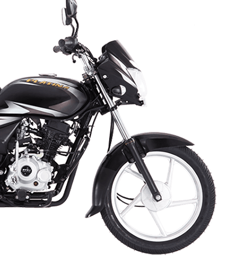 Chrome Black Color Bajaj Platina 100cc ES LED DRL  Motorcycle 