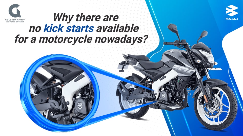 No Kick Starts Available For a Motorcycle