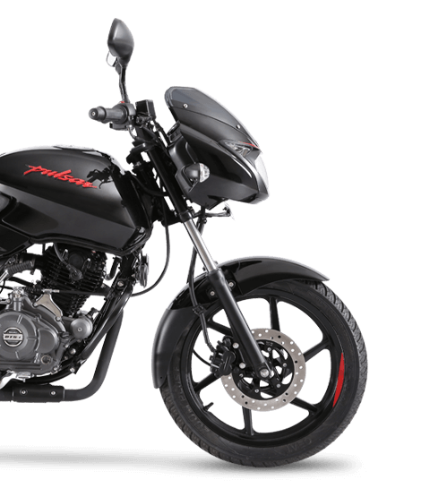 Black and Rred Bajaj Pulsar 150cc Neon Motorcycle Mobile view